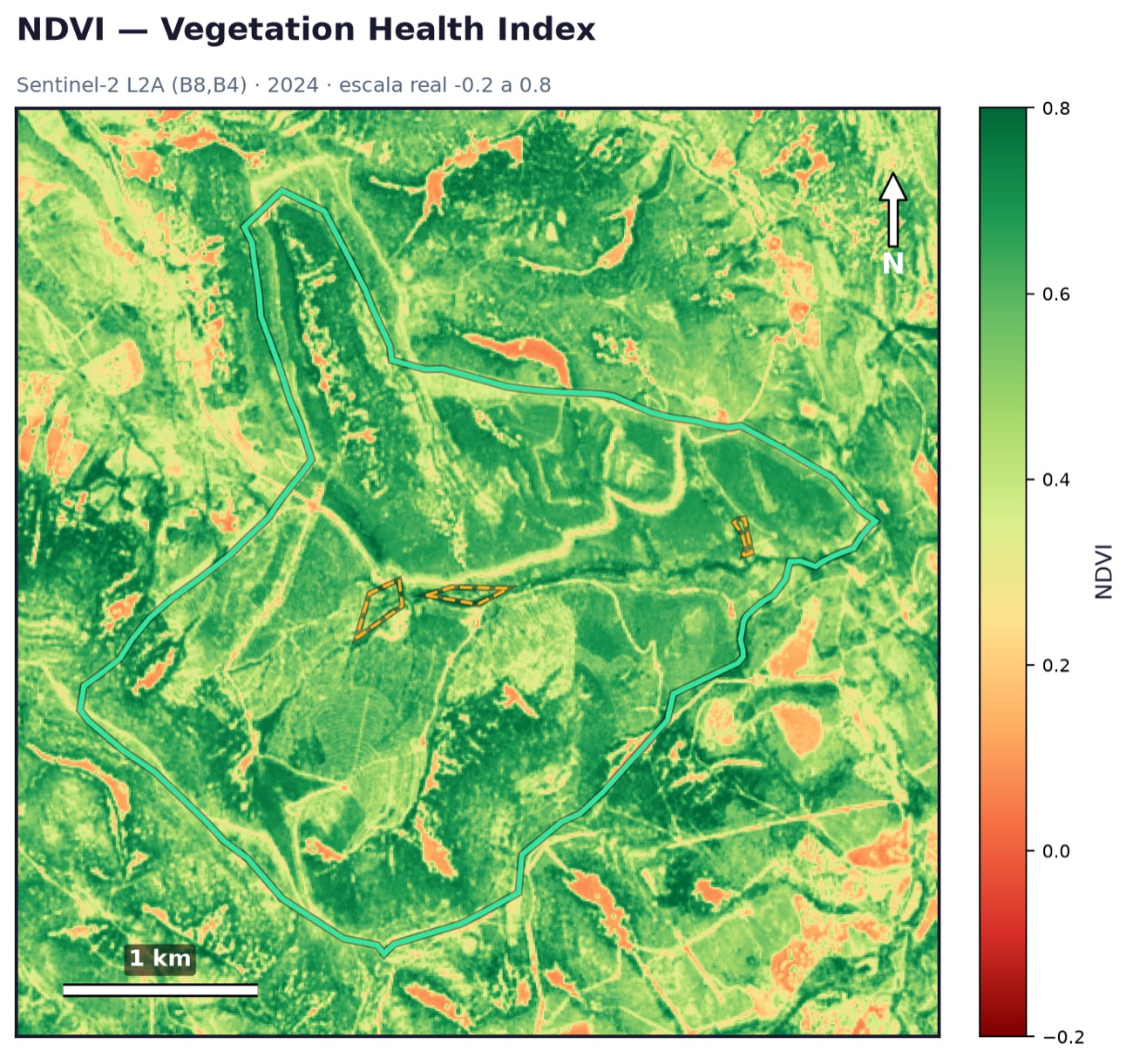 NDVI · salud vegetal